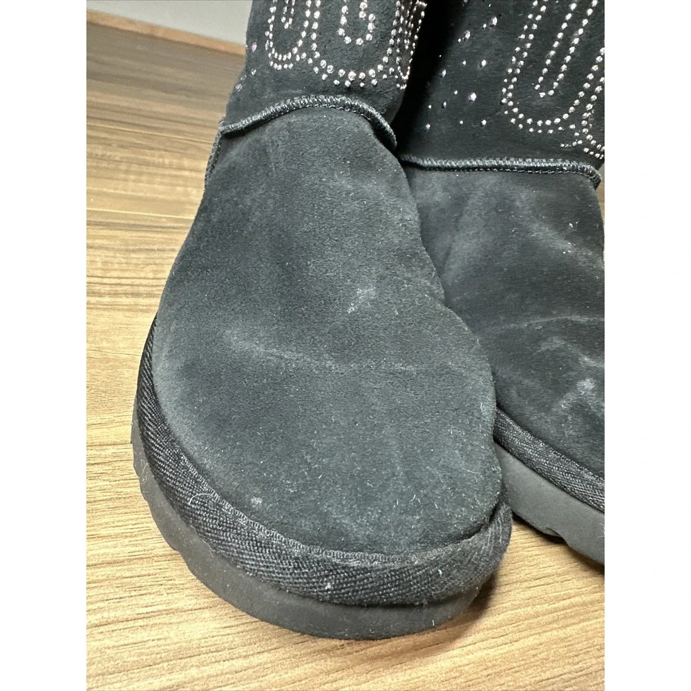 Women's UGG Boots Size 8 Black Gems‎ Pull On